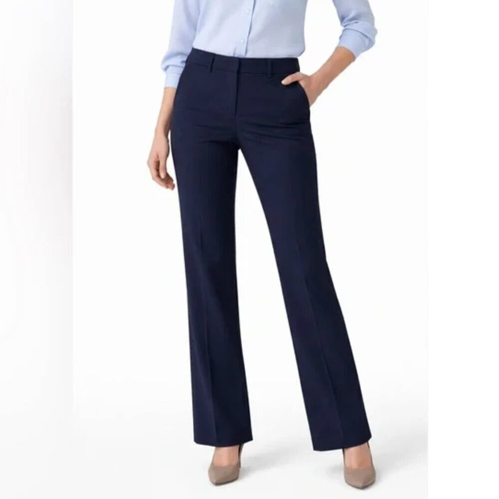 Jones New York Sydney Navy Blue Dress Pants Size US 8
